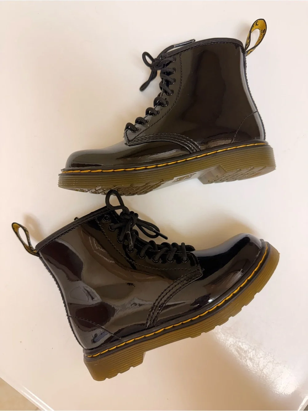 Dr. Martens Toddler 1460 PATENT LEATHER LACE UP BOOTS
